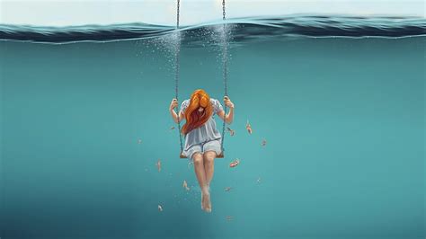 Hd Wallpaper Fantasy Dream Girl Underwater 4k Wallpaper Flare