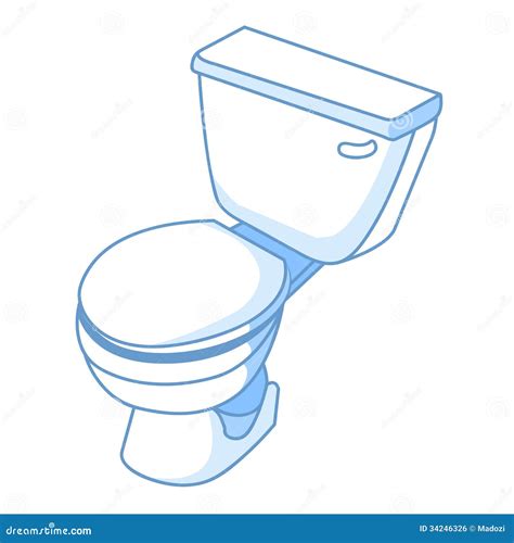 Toilet Isolated Illustration Royalty Free Stock Image Image 34246326
