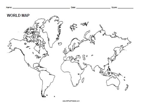 World Outline Map