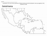 Central America and Caribbean Map Fill-in Worksheet by History With RobJohn