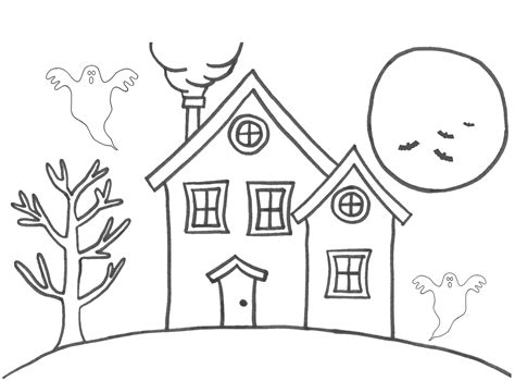 Coloring Pages Of A House