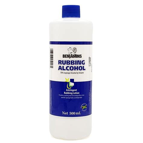 Benjamins Rubbing Alcohol Ethyl 500ml Loshusan Supermarket