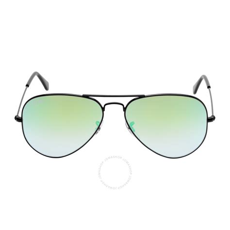 Ray Ban Aviator Green Gradient Flash Sunglasses Rb3025 002 4j 58 14 Aviator Ray Ban