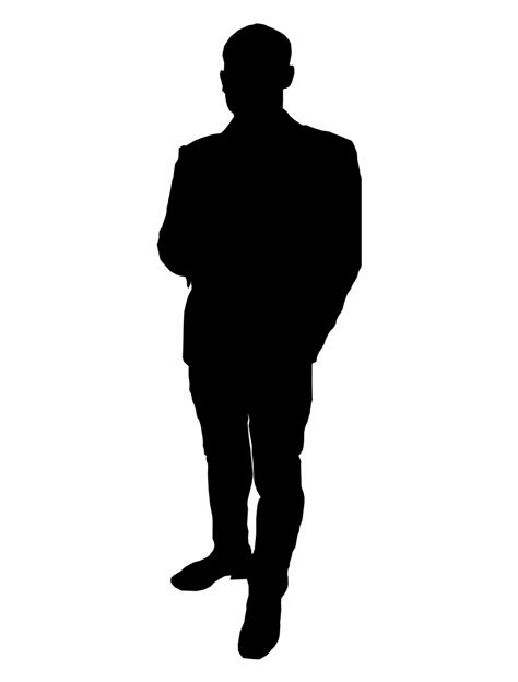 23 Silhouet Vector Image Men