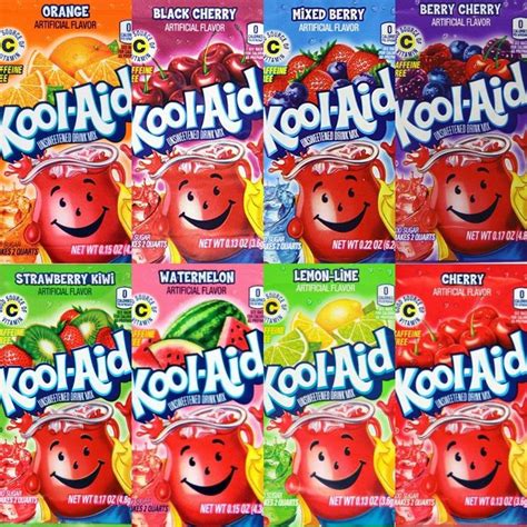 Kool Aid Drink Mix 16 Count Variety Pack Of 8 Flavor Favorites 2