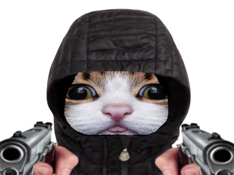 Sticker De Meoarst Sur Capuche Gros Risitas Chat Menaces Yeux Meoarst