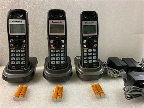 3x Panasonic Kx Tga931t 19 Ghz Single Line Cordless Phone Mint 3 Lot