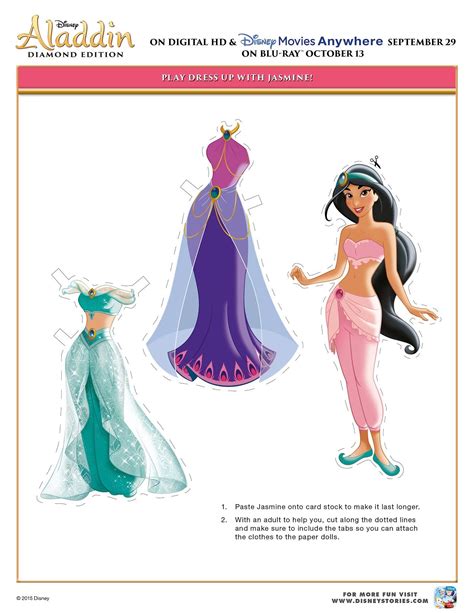 Free Printable Disney Aladdin Activity Sheets Diamond Edition Con Imágenes Ropa De Papel