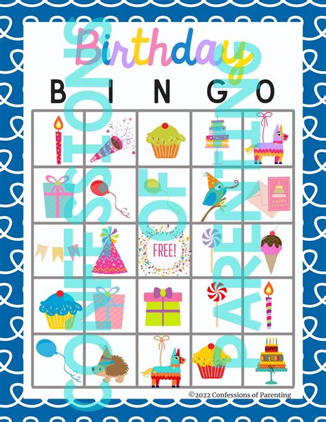 Free Birthday Bingo Download