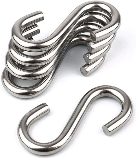 S Hook304 Stainless Steel Heavy Duty S Hook 5pcs 32 Inches Long And