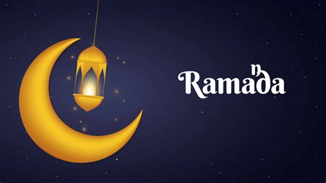 Ramadan Mubarak And Eid Mubarak Animated Motion Graphics With Moon And