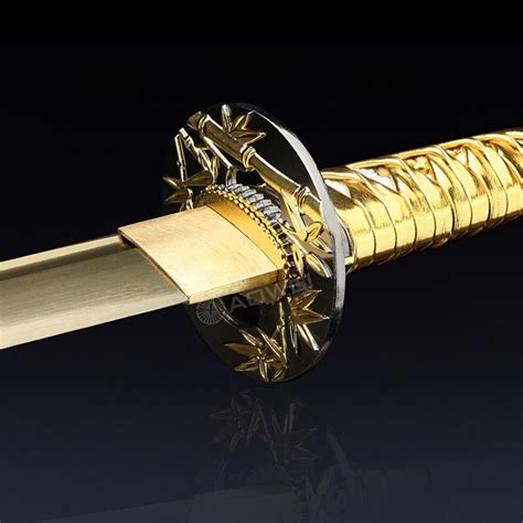 Golden Blade Katana épée Katana Japonaise Faite à La Main Avec Tsuba