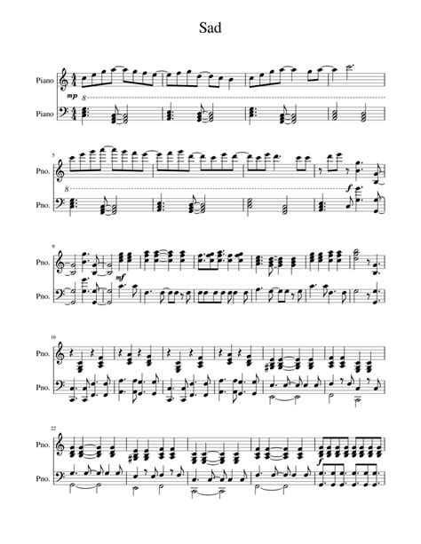 Sad Sheet Music For Piano Download Free In Pdf Or Midi