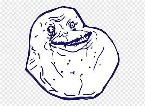 Forever Alone Face Transparent Background