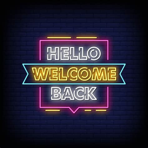 Hello Neon Signs Style Text Free Download Vector Psd And Stock Image