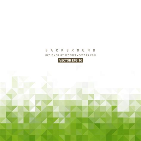 Find a pretty green background that evokes nature, trees, or. White Green Triangle Background Vector | 123Freevectors