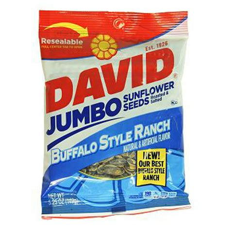 Product Of David Sunflower Seeds Jumbo Buffalo Style Ranch Count 12