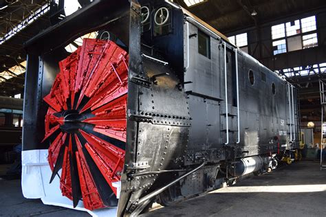 Historic 1920s Rotary Snowplow And Dynamic White Out A Collision Course