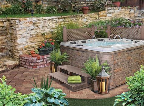 38 Awesome Garden Tub Decorating Ideas Hot Tub Landscaping Garden