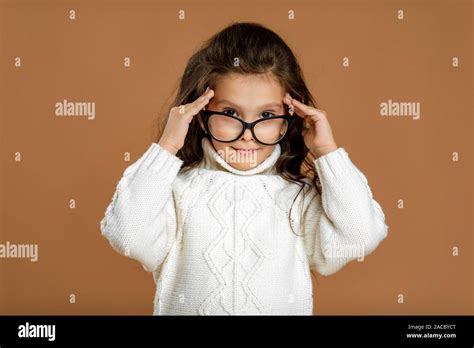 Beautiful Nerd Girl Glasses High Resolution Stock Photography And