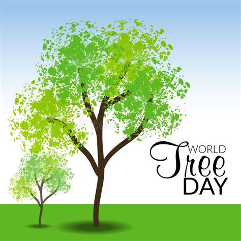 World Tree Day Stock Illustration Illustration Of Flag 94326885
