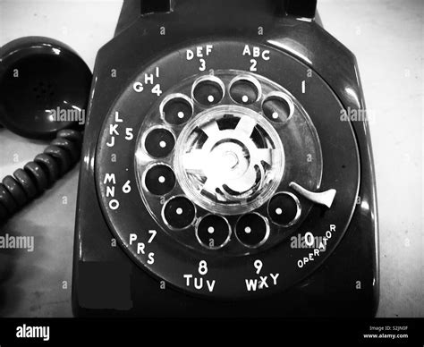 Old Rotary Phone Dial Stock Photo Alamy