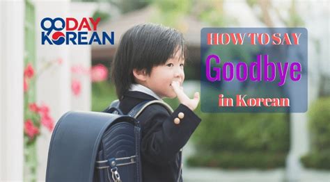 Plural singular past tense present tense verb adjective adverb noun. How to Say 'Goodbye" in Korean