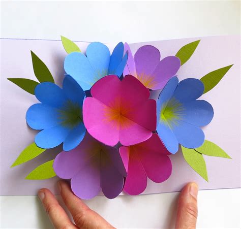 Mmmcrafts Made It Ms Pop Up Flower Card