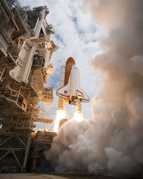 Space Shuttle Atlantis Sts 135 Mission Launched From Launch Pad 39a At