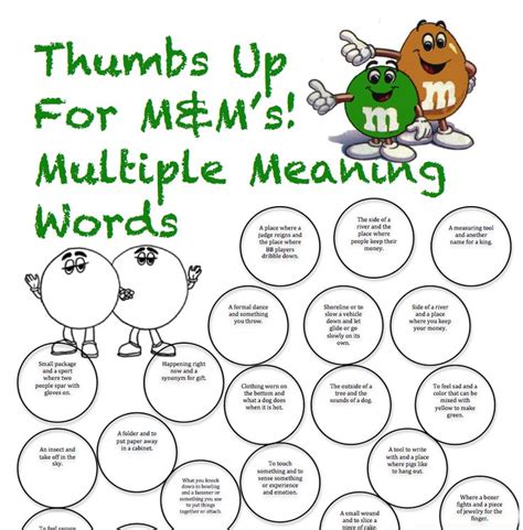 21 Best Multiple Meaning Words Images On Pinterest Word