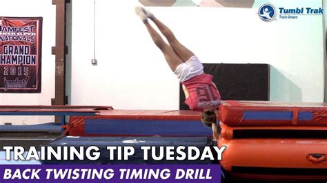 Back Twisting Timing Drill Youtube Gymnastics Skills Drill Gymnastics Floor