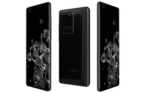 3d Samsung Galaxy S20 Ultra 5g Cosmic Black Cgtrader