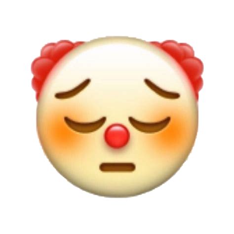 Clown Emoji Png Transparent Clown Face Emoji Is A Face Of A Clown With The Traditional Look Of