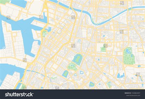 Printable Street Map Sakai Prefecture Osaka