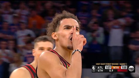 Trae Young Hits Game Winner And Tells Knicks Crowd To Be Quiet 🤫 Youtube