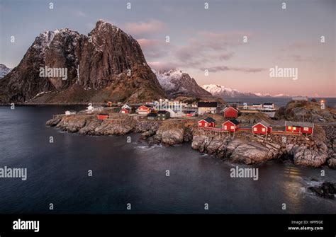 Hamnoy Village Lofoten Islands Norway Europe Stock Photo Alamy