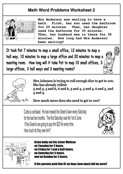 Our comprehensive list of math word problems focusing on addition, subtraction, multiplication, division it provides examples and templates of math word problems for 1st to 8th grade classes. 2nd Grade Math Word Problems - Best Coloring Pages For ...