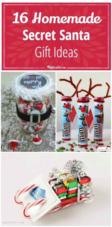 We want to help, so we've compiled a list of awesome secret santa gift ideas that are bound to meet all different budgets and personality types. 16 Homemade Secret Santa Gift Ideas | Christmas gifts for ...