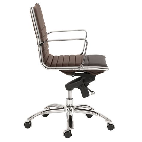 Kinsey Low Back Office Chair Chrome Base