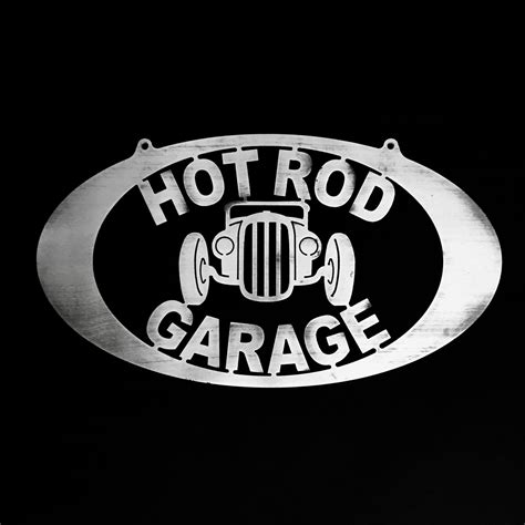 Hot Rod Garage Oval Sign — Speedcult