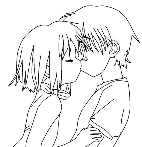 Cute Couple Love Easy Sketches Drawing And Coloring For Kids