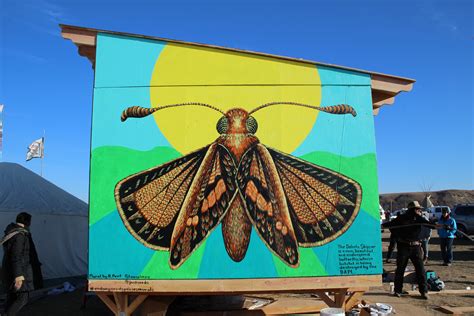 Endangered Species Mural At Standing Rock Supports Tribal Push To
