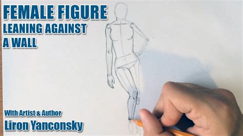 How To Draw A Female Figure Leaning Against A Wall Youtube