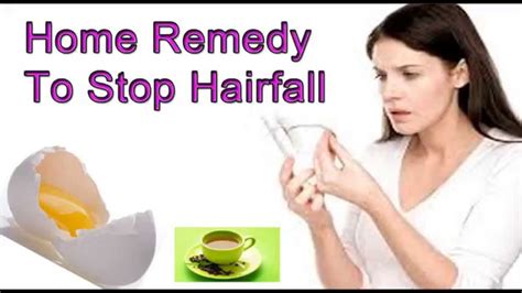 How To Stop Hair Fall Home Remedy For Hair Loss Youtube