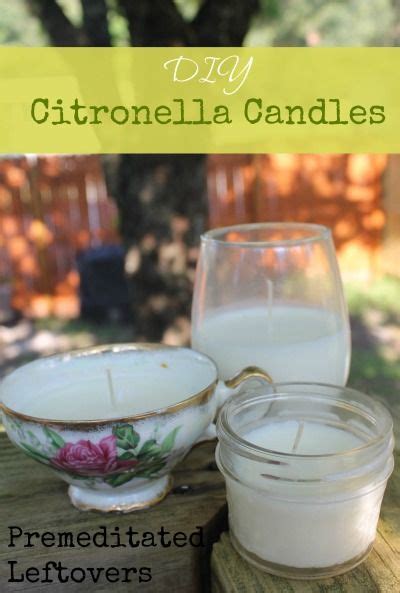 How To Make Citronella Candles Citronella Candles Diy Citronella
