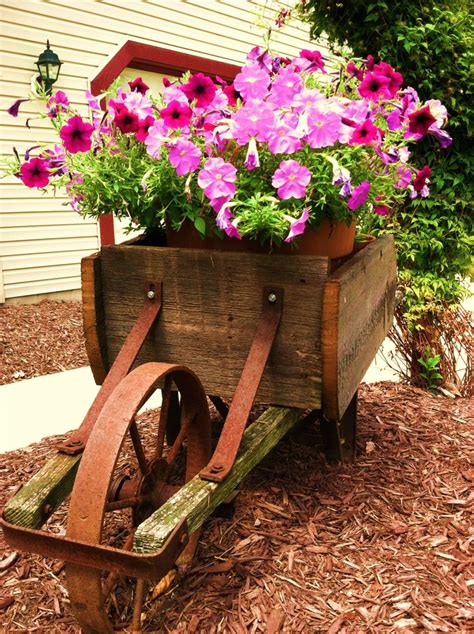 1000 Images About Wheelbarrows And Wagons In The Garden On
