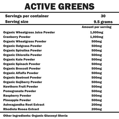 Active Greens Athlene Nutrition