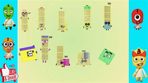 Numberblocks 310numberblocks Band In Tens 310 400 Youtube Images And