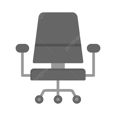 Office Chair Flat Icon Vector Chair Furniture Interior Png And