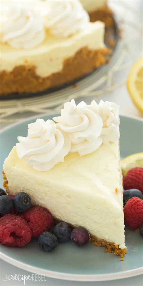 Real Deal No Bake Lemon Cheesecake Recipe + VIDEO